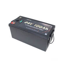 Poliovel SOC SOC RECHARAGE SOLAR RV Marine Golf Chariot d&#39;énergie Stockage LifePO4 Batterie au lithium 24V 100AH